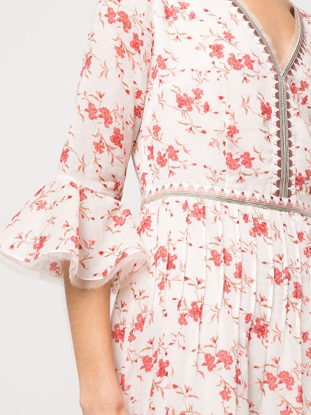 фото Le sirenuse платье макси с цветочным принтом