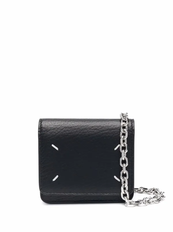 Maison Margiela four-stitch Leather Chain Wallet - Farfetch