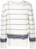 Maison Margiela striped-print pullover - Neutrals