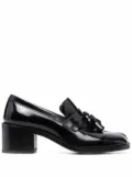 Maison Margiela Tabi tassel-detail leather loafers - Black