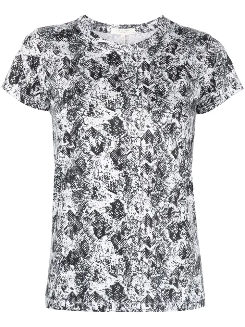 rag & bone all-over snakeskin T-shirt