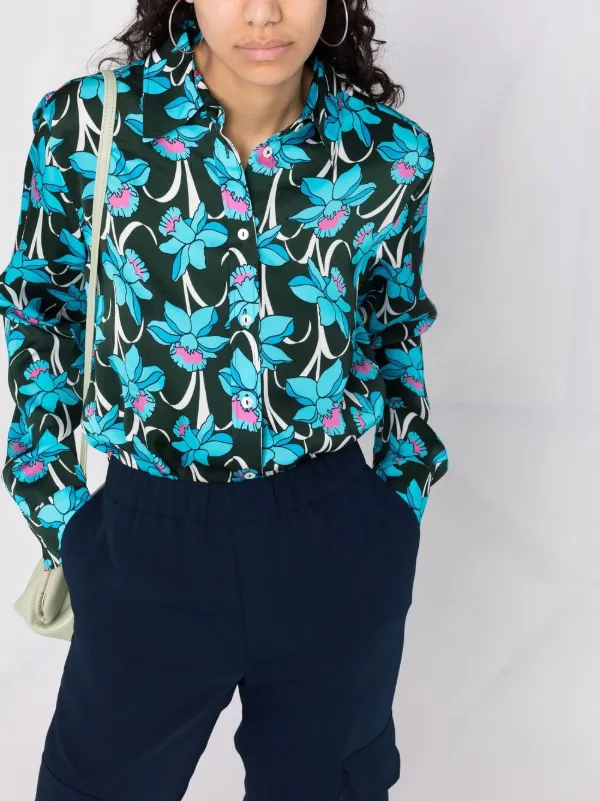 Floral print full sleeves shirt clearance