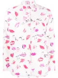 CHANEL Pre-Owned 1990s lip-print shirt - White