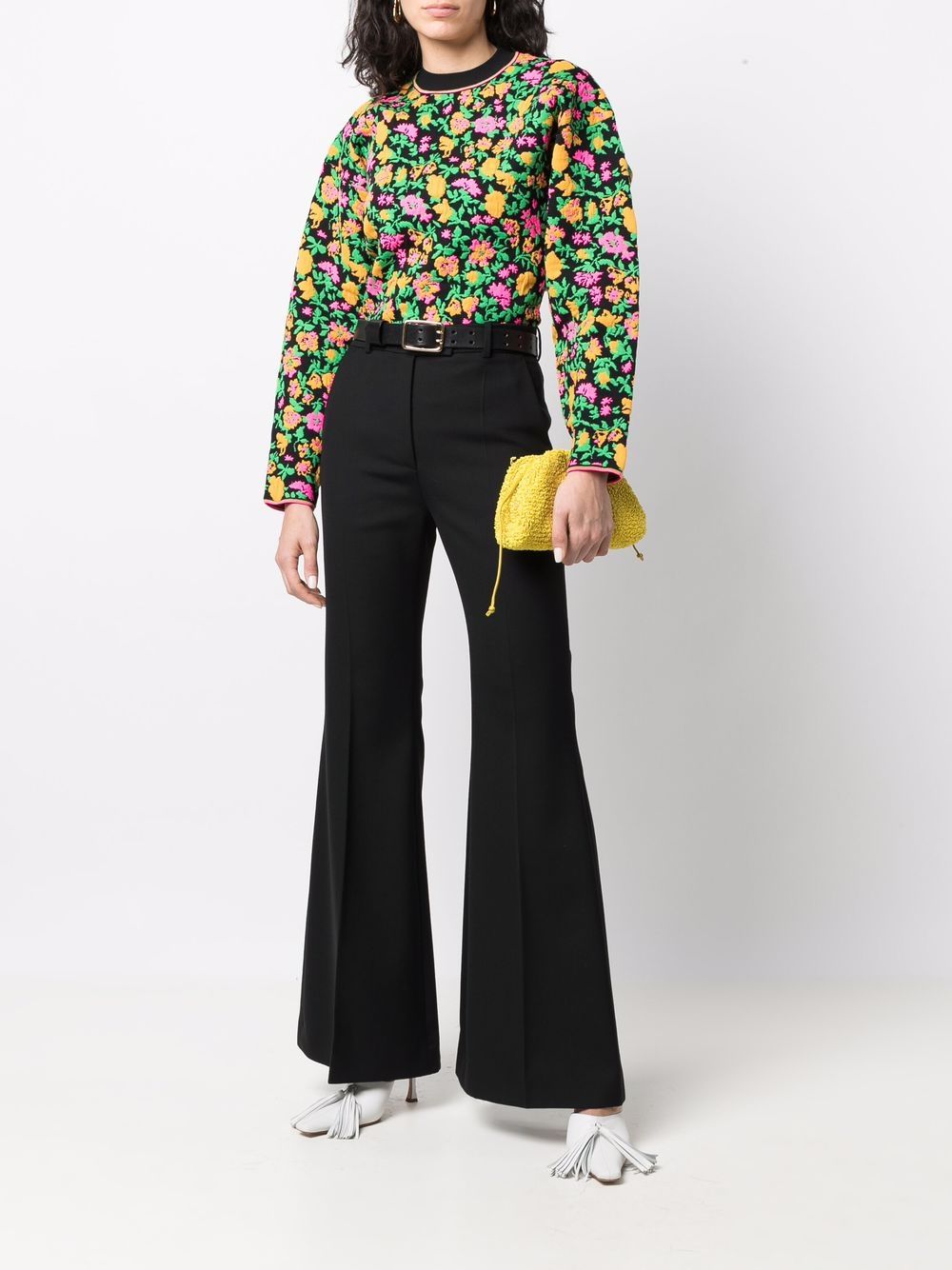 Victoria Beckham floral-print Jumper - Farfetch