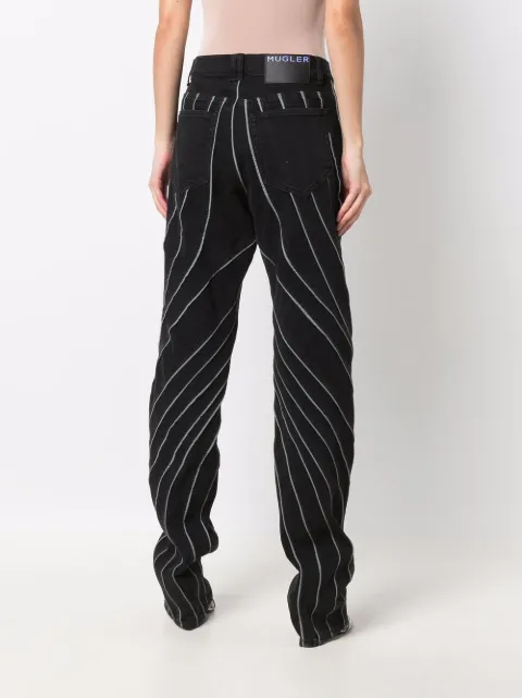 Mugler Spiral straight-leg jeans