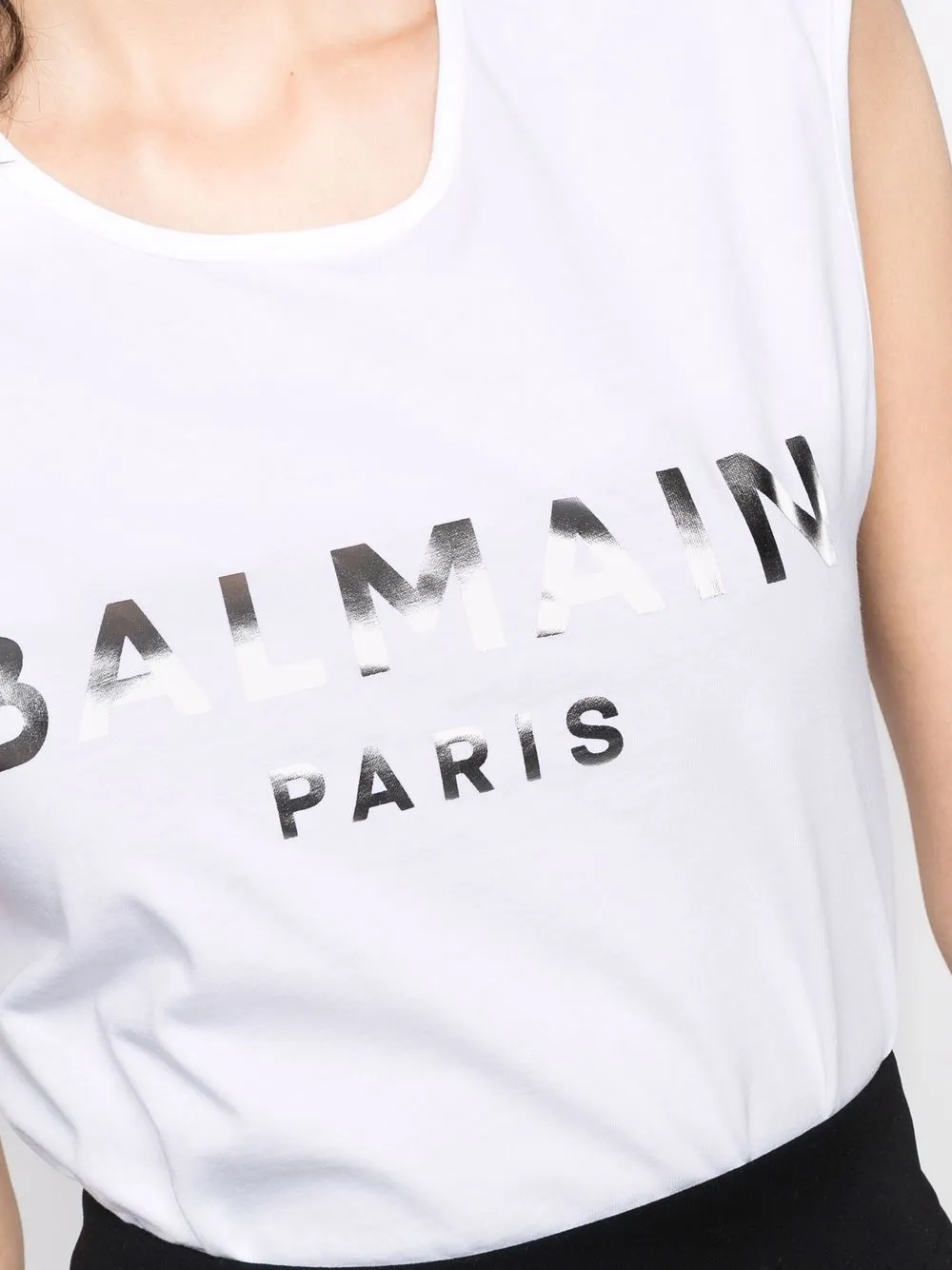 фото Balmain топ с логотипом