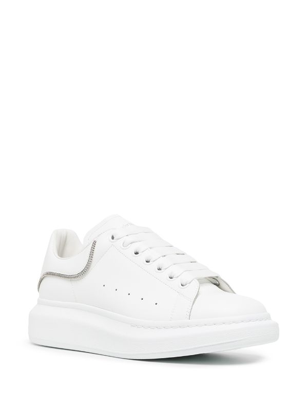 alexander mcqueen white black pearl