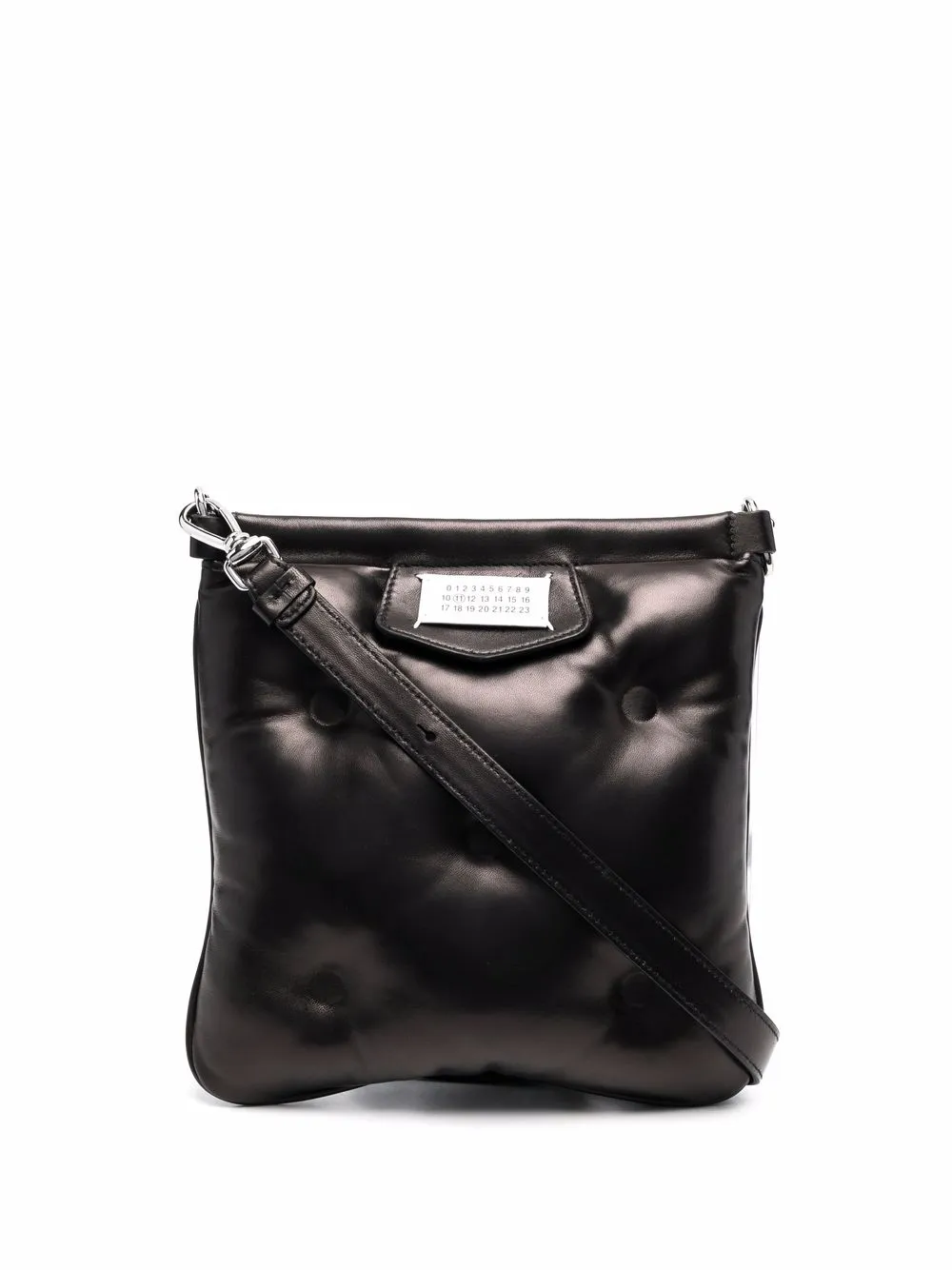 

Maison Margiela mochila tipo mensajero capitonada - Negro