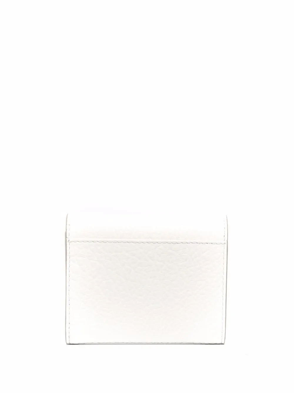 Maison Margiela Four-stitch Grained-leather Wallet In White