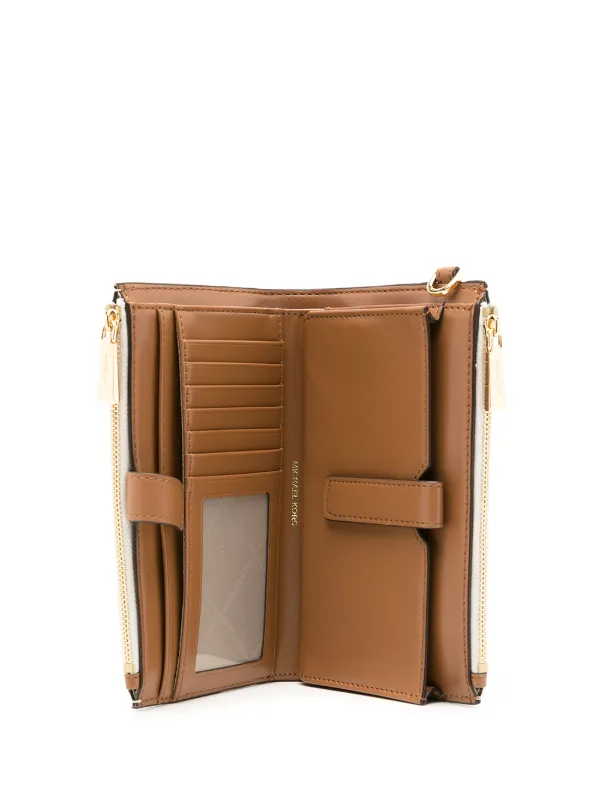Michael Kors Jet Set Monogram Wallet Neutrals FARFETCH IN