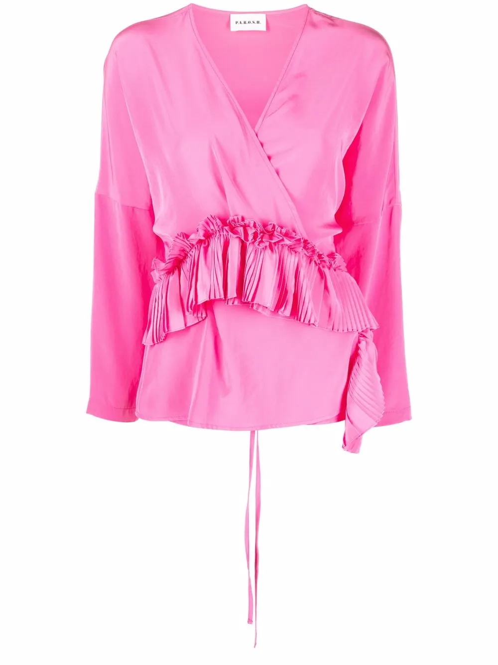 

P.A.R.O.S.H. blusa con volantes - Rosado