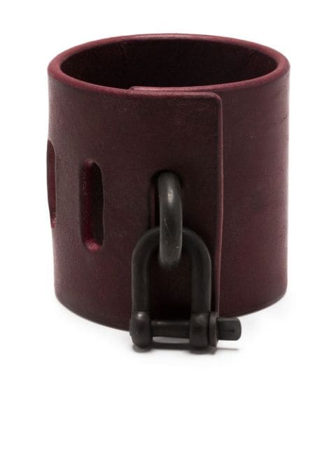 Restraint Charm leather bracelet