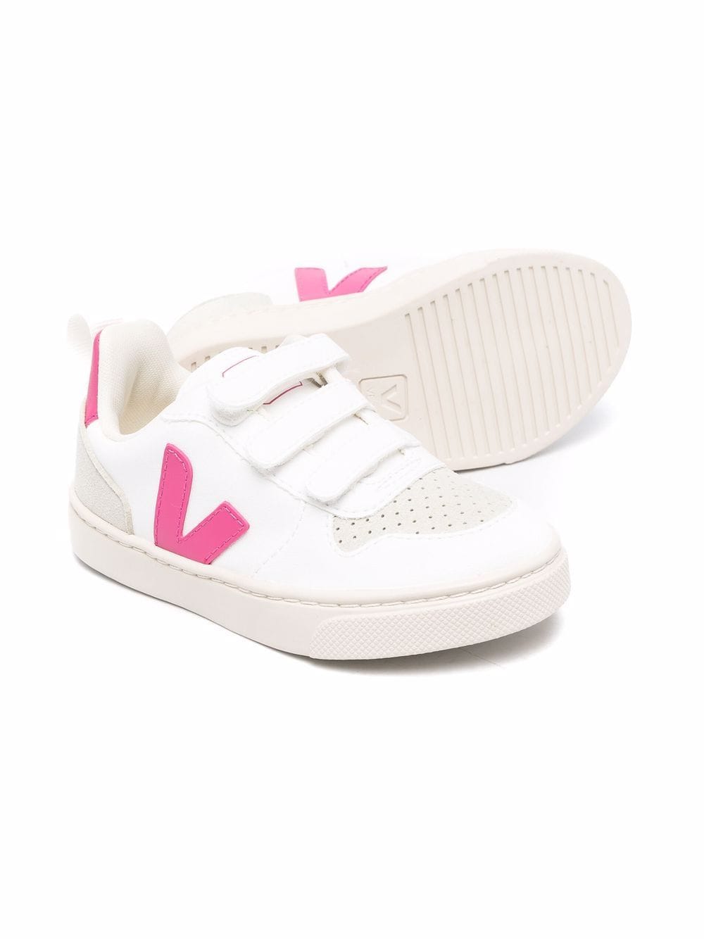 Veja Kids' Baby's, Little Girl's & Girl's V-10 Logo Sneakers In 白色 ...