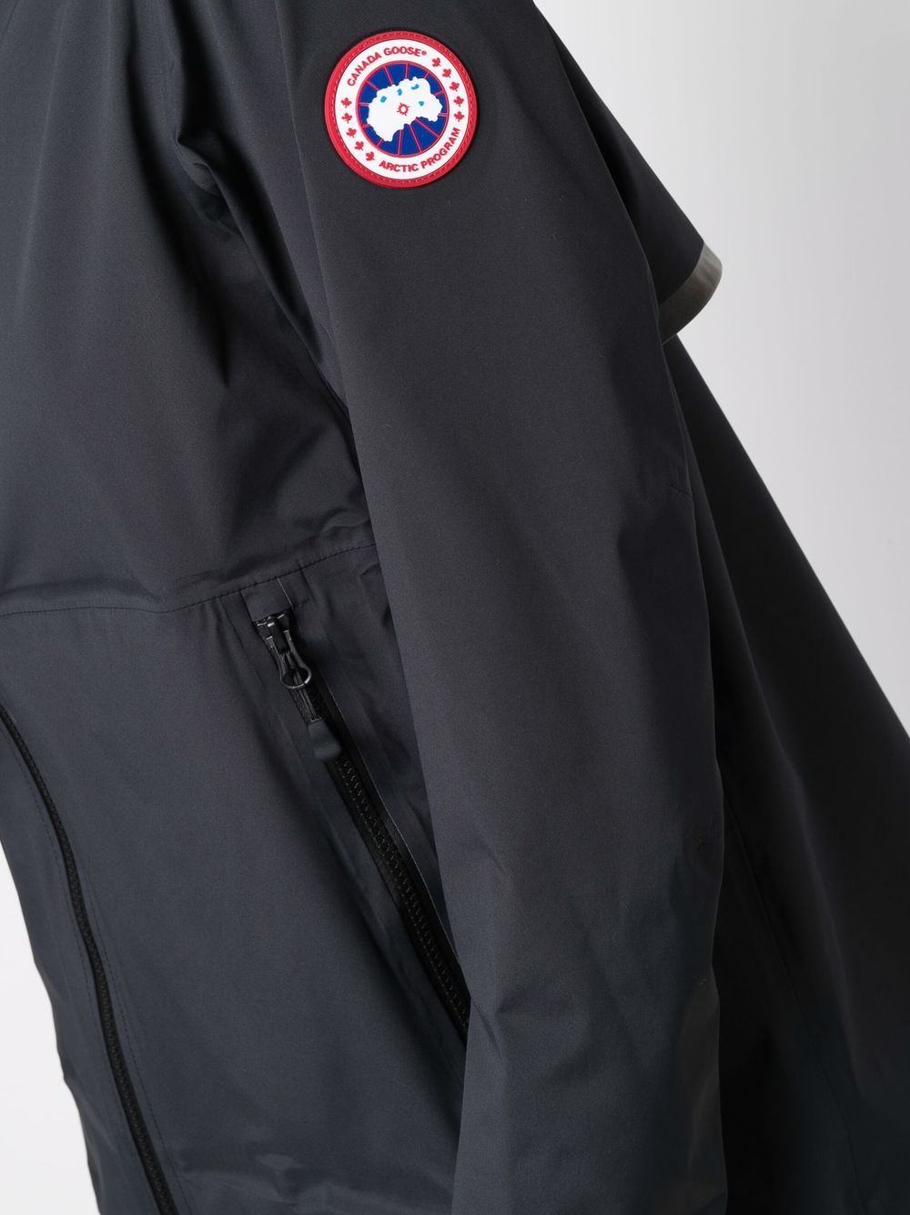 Canada Goose logo-patch Hooded Jacket - Farfetch