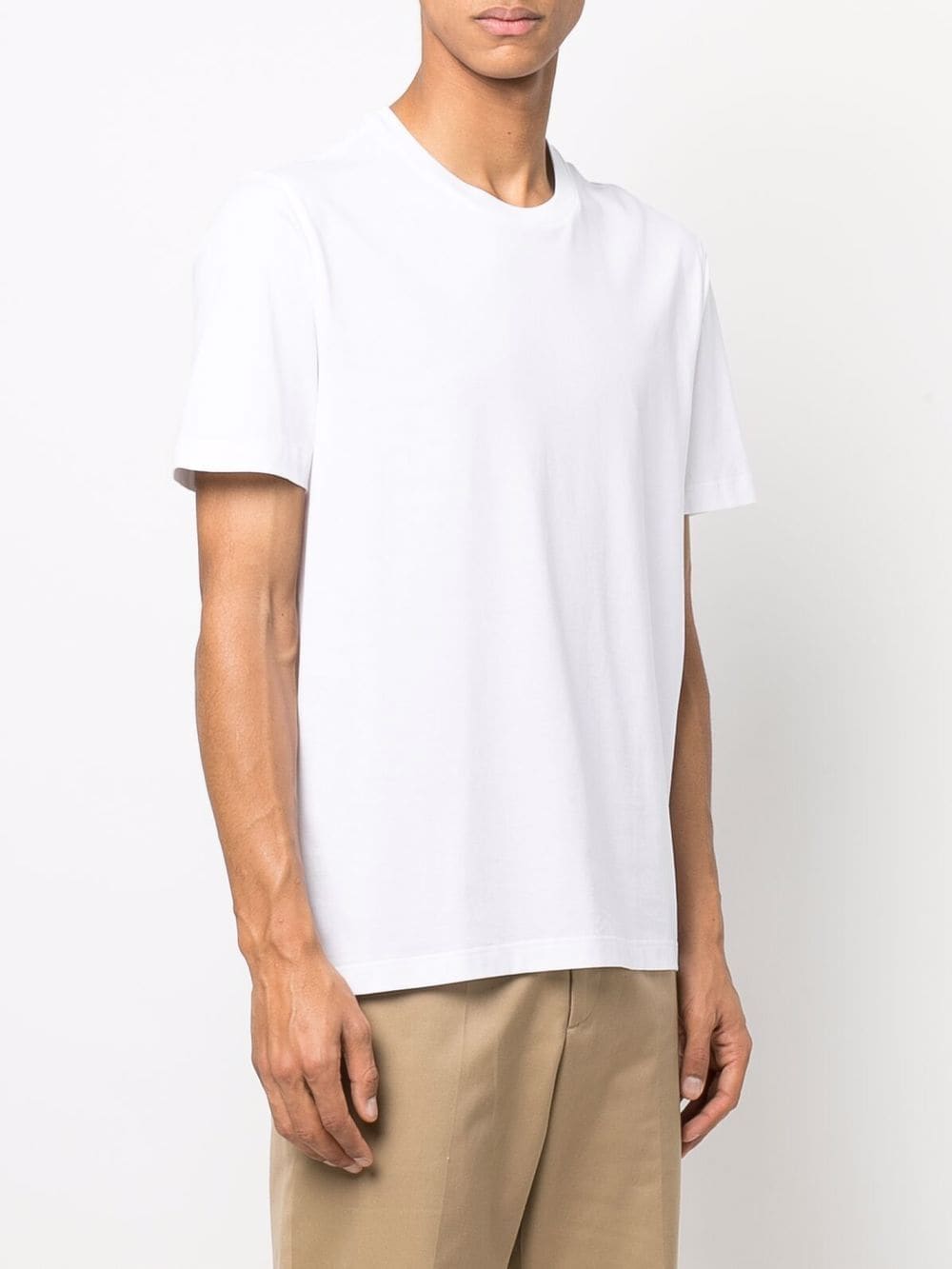 Shop Brioni Round-neck Short-sleeve T-shirt In Weiss