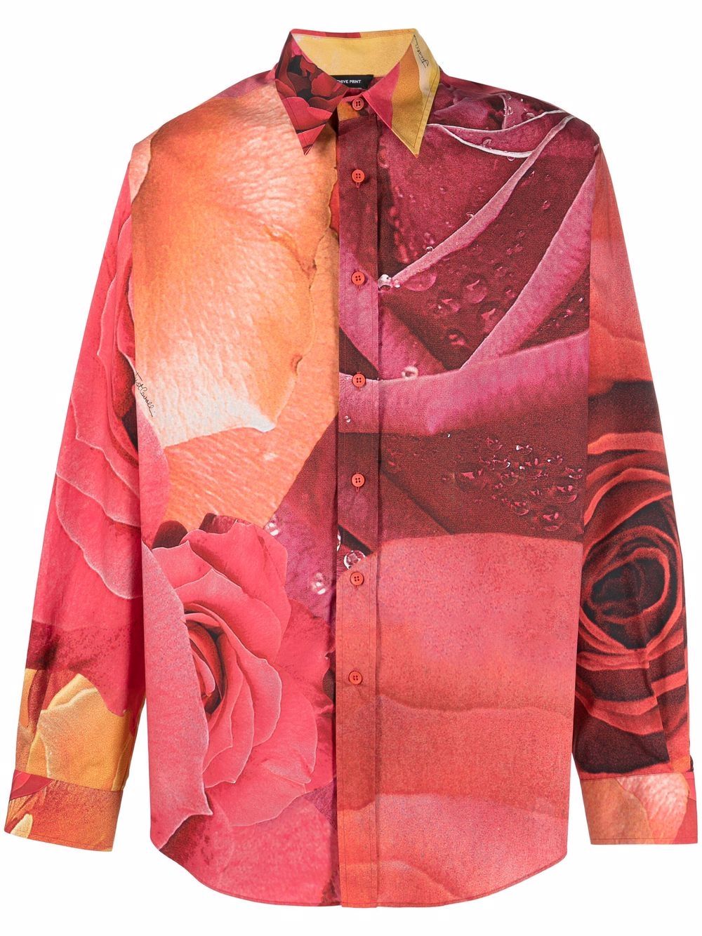 фото Just cavalli рубашка с длинными рукавами и цветочным принтом