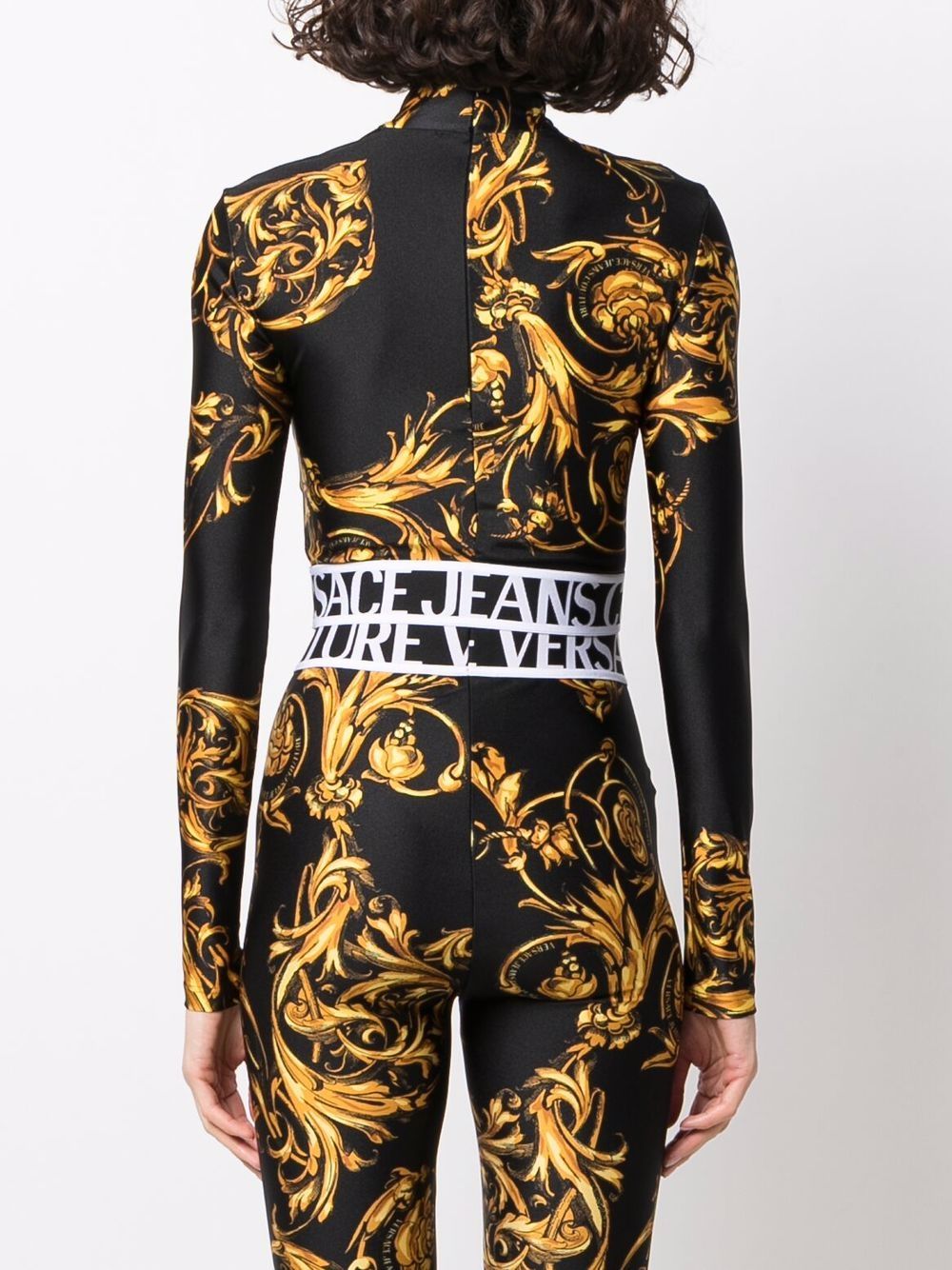 фото Versace jeans couture укороченный топ с принтом regalia baroque