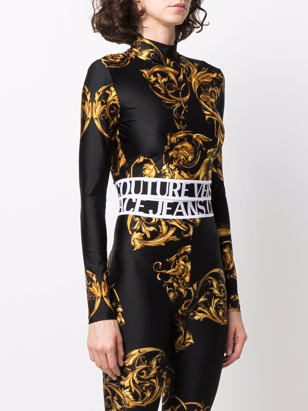 фото Versace jeans couture укороченный топ с принтом regalia baroque