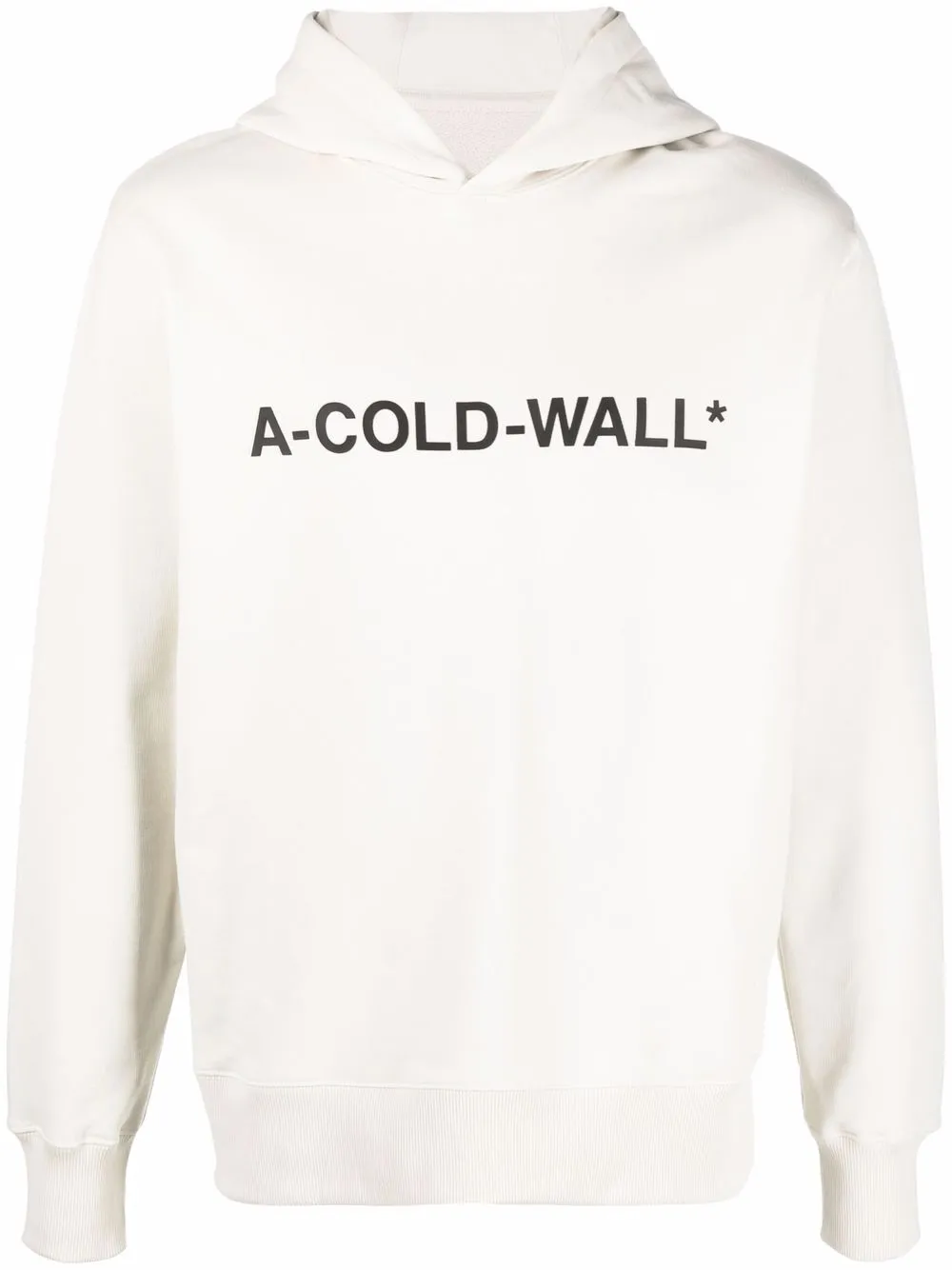 A-COLD-WALL* logo-print hooded sweat top - Neutrals