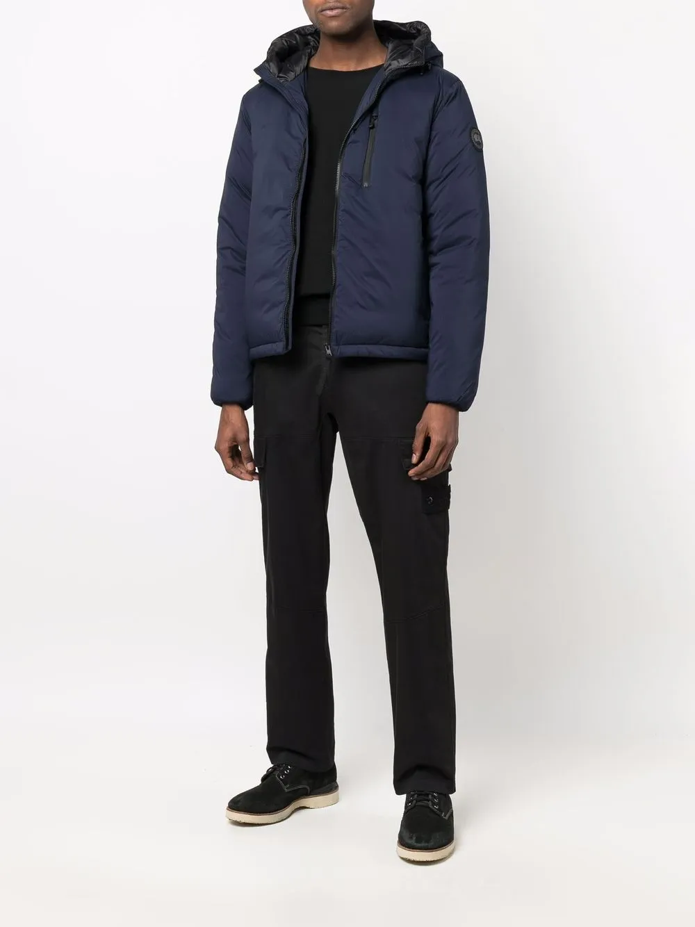 Canada Goose Donsjack met capuchon - Blauw