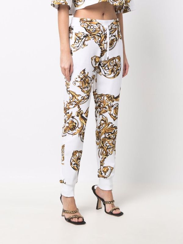 versace print pants