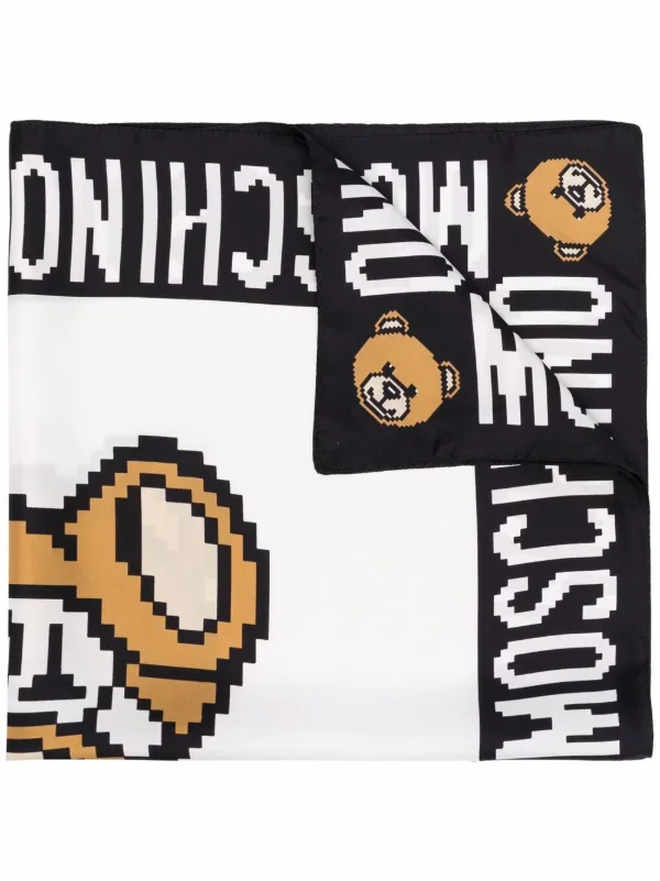 moschino silk scarf