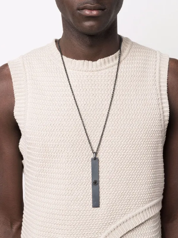 parts of four 925 ネックレス plate necklace Parts Of Four plate-charm Necklace | Grey | FARFETCH
