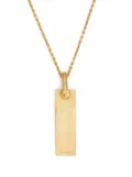 Parts of Four plate-pendant necklace - Gold