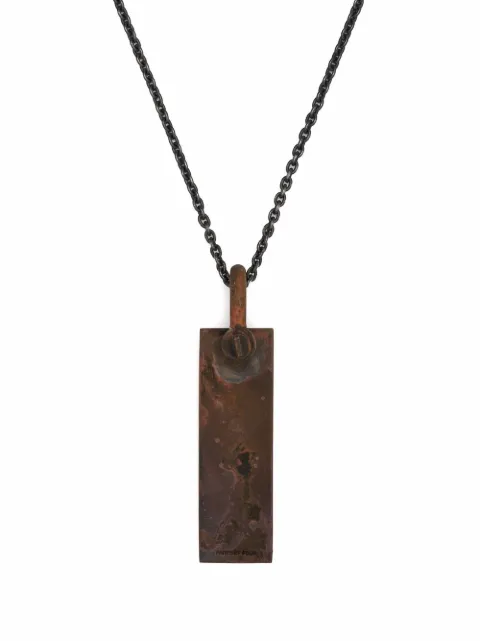 Parts of Four plate-pendant necklace