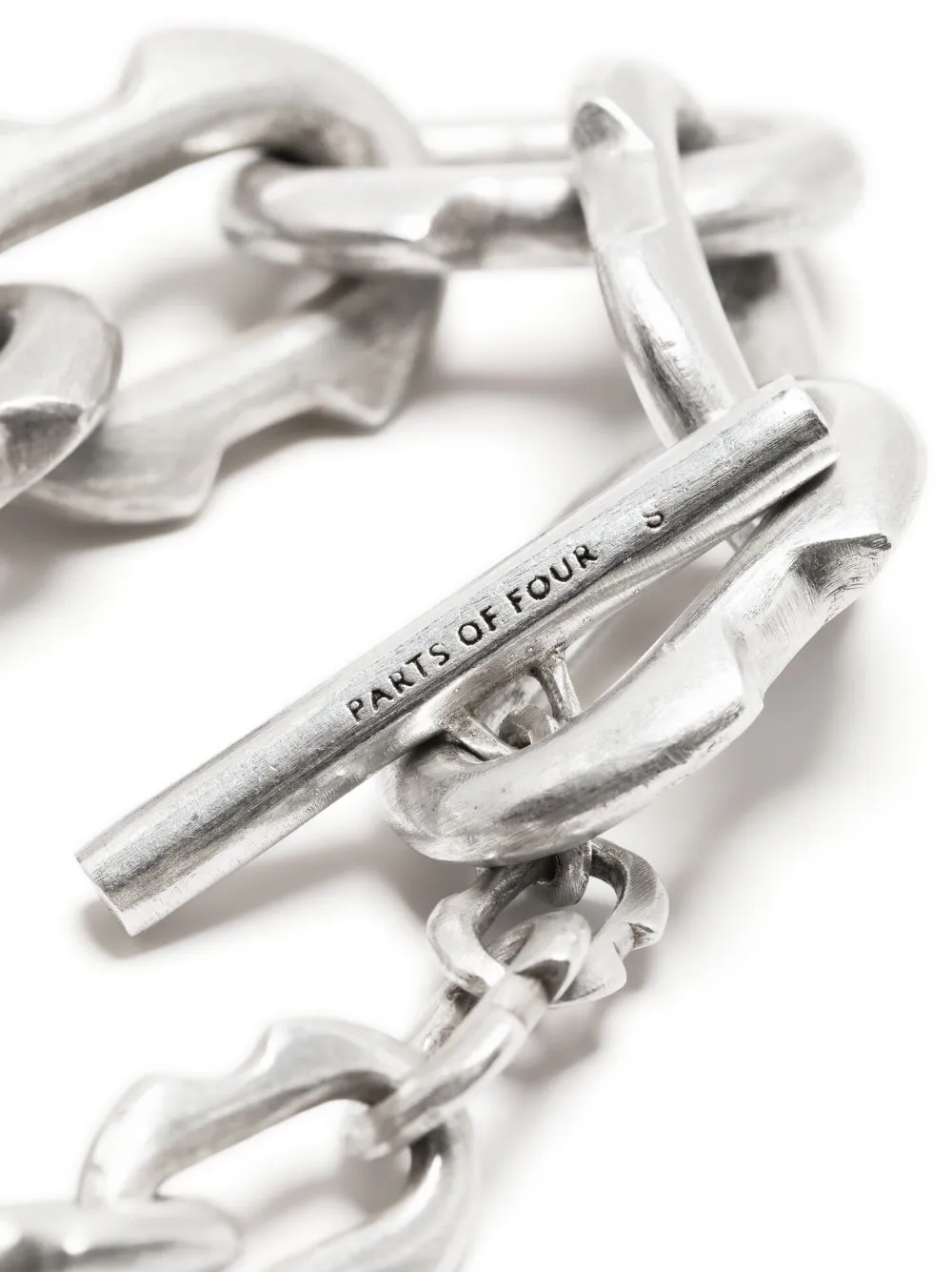 Parts Of Four Deco Link Toggle-chain Bracelet In Schwarz