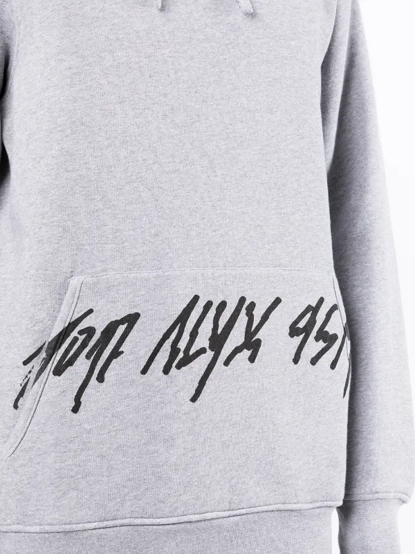 1017 ALYX 9SM logo-print Drawstring Hoodie - Farfetch