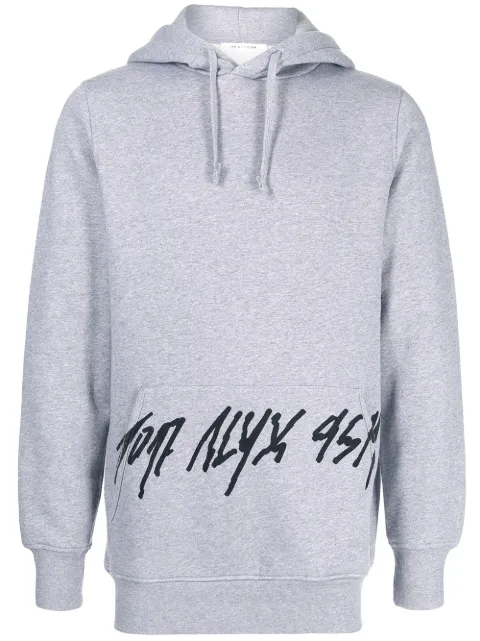 1017 ALYX 9SM logo-print drawstring hoodie