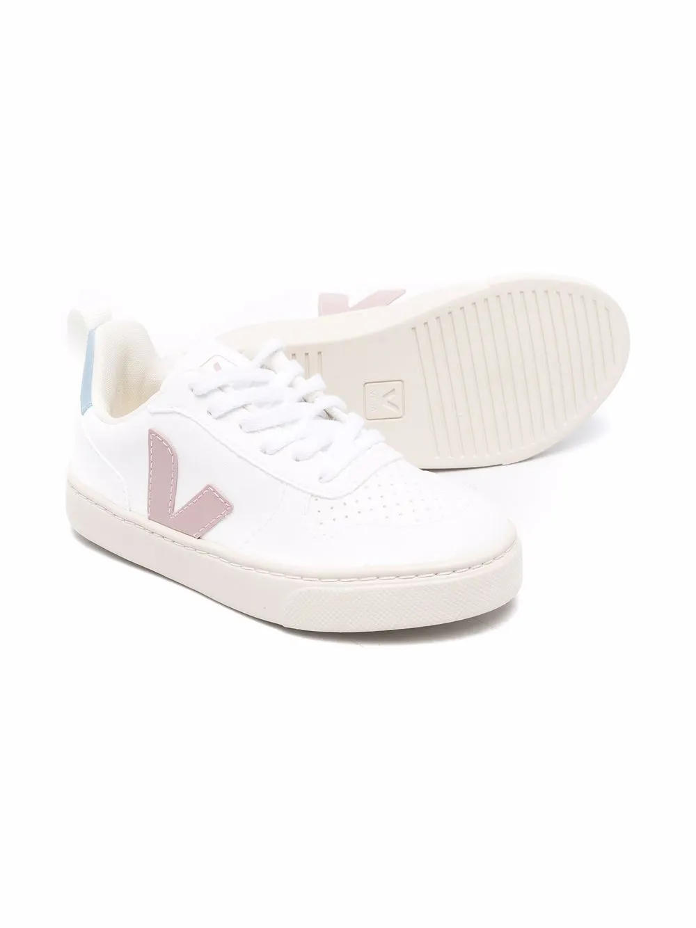 VEJA Kids V-10 low-top sneakers - Wit