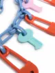 Moschino safety pin-motif chain-link belt