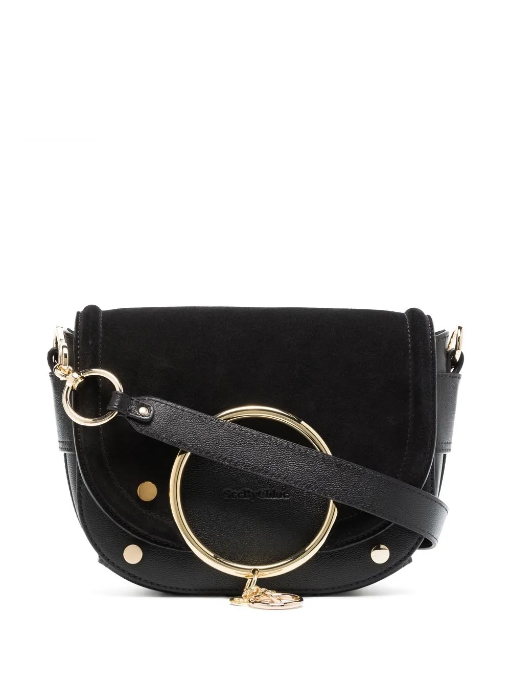 

See by Chloé Mara O-ring shoulder bag - Black