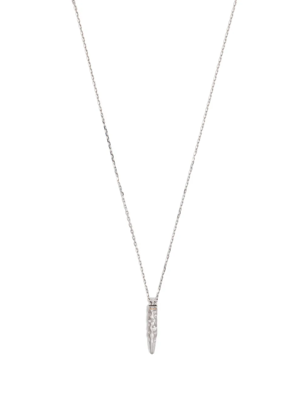 

Julien Riad Sahyoun collar con colgante Bullet Peace en oro blanco 18kt - Plateado