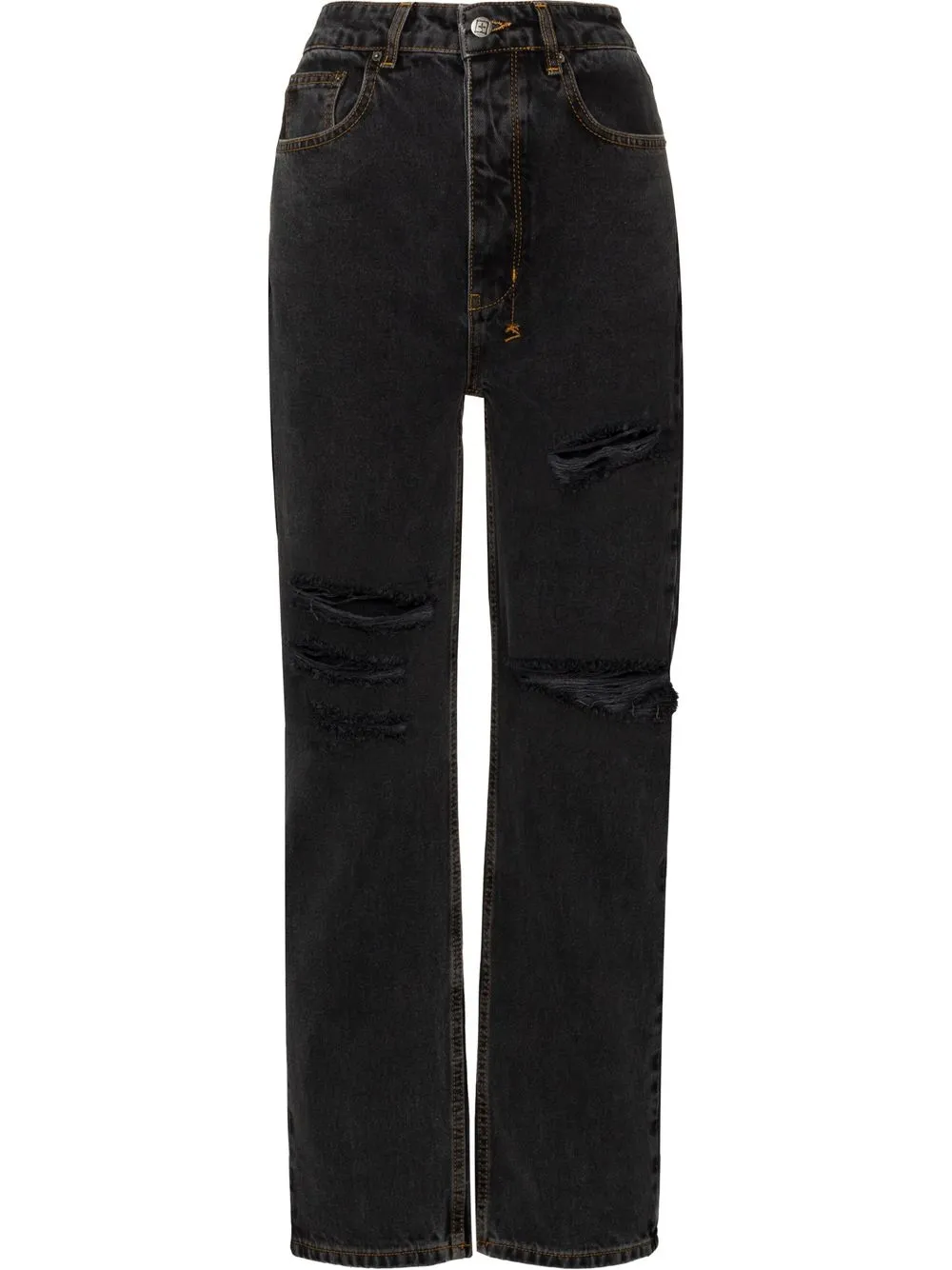 

Ksubi jeans rectos Brooklyn Sliced - Negro