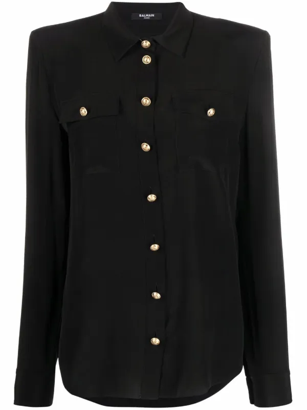 balmain button shirt