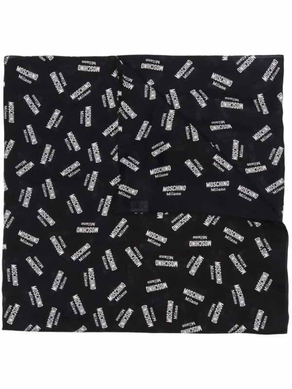 moschino logo scarf
