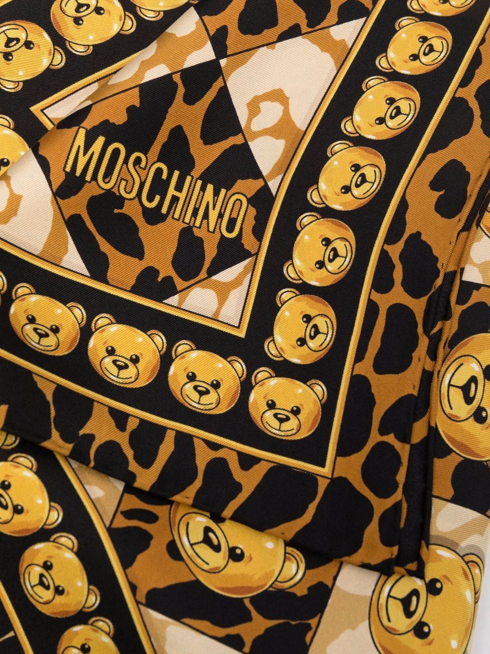 фото Moschino шелковый платок с принтом