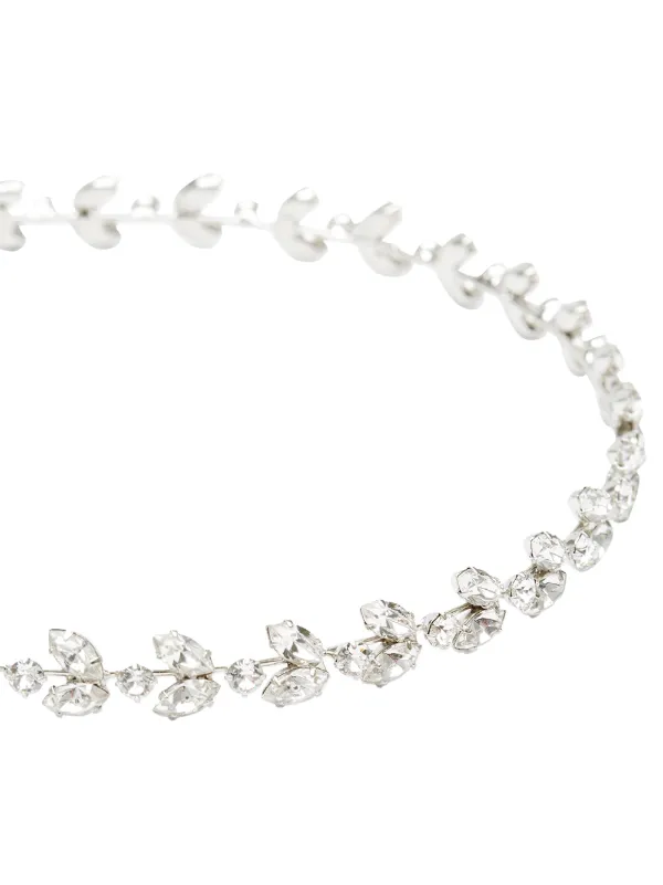 Jennifer Behr Roselyn Headband Jennifer Behr Roselyn Crystal Skinny Headband | Neiman Marcus main image 2