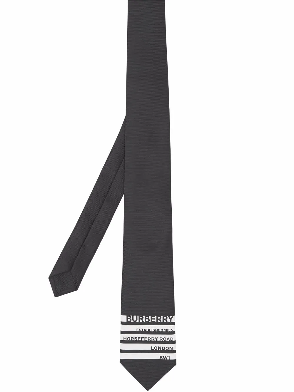 

Burberry Horseferry-print silk tie - Black