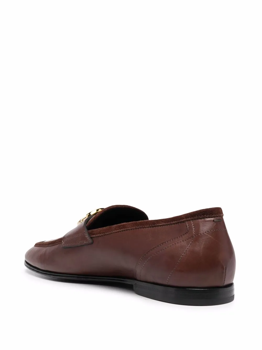 Dolce & Gabbana Loafers met DG plakkaat - Bruin