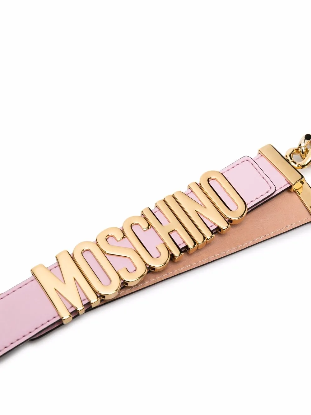 Moschino Chain-link Logo Belt - Pink 