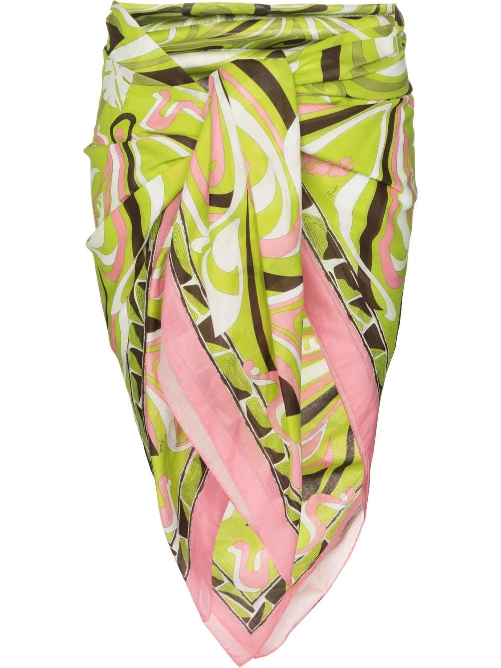 

PUCCI Africana-print beach cover-up - Green
