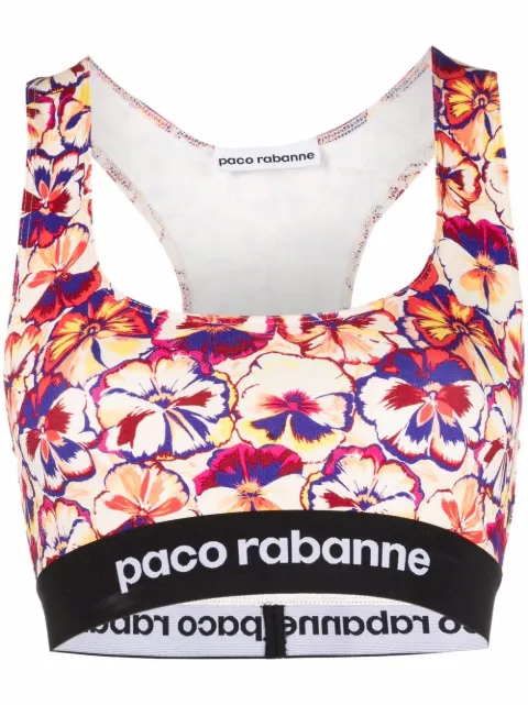 Paco Rabanne حمالة صدر رياضية بزهور