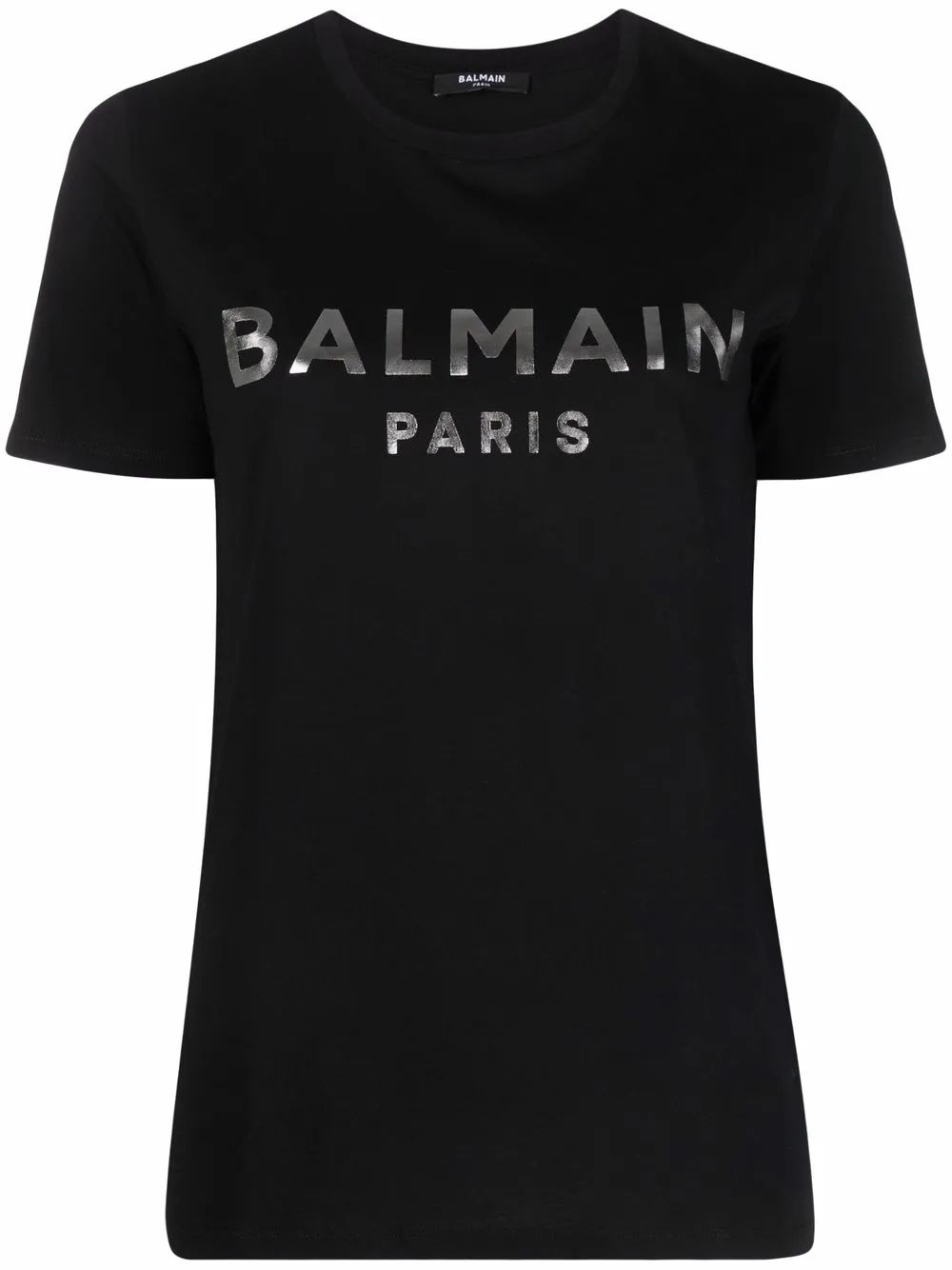 

Balmain playera con logo estampado - Negro