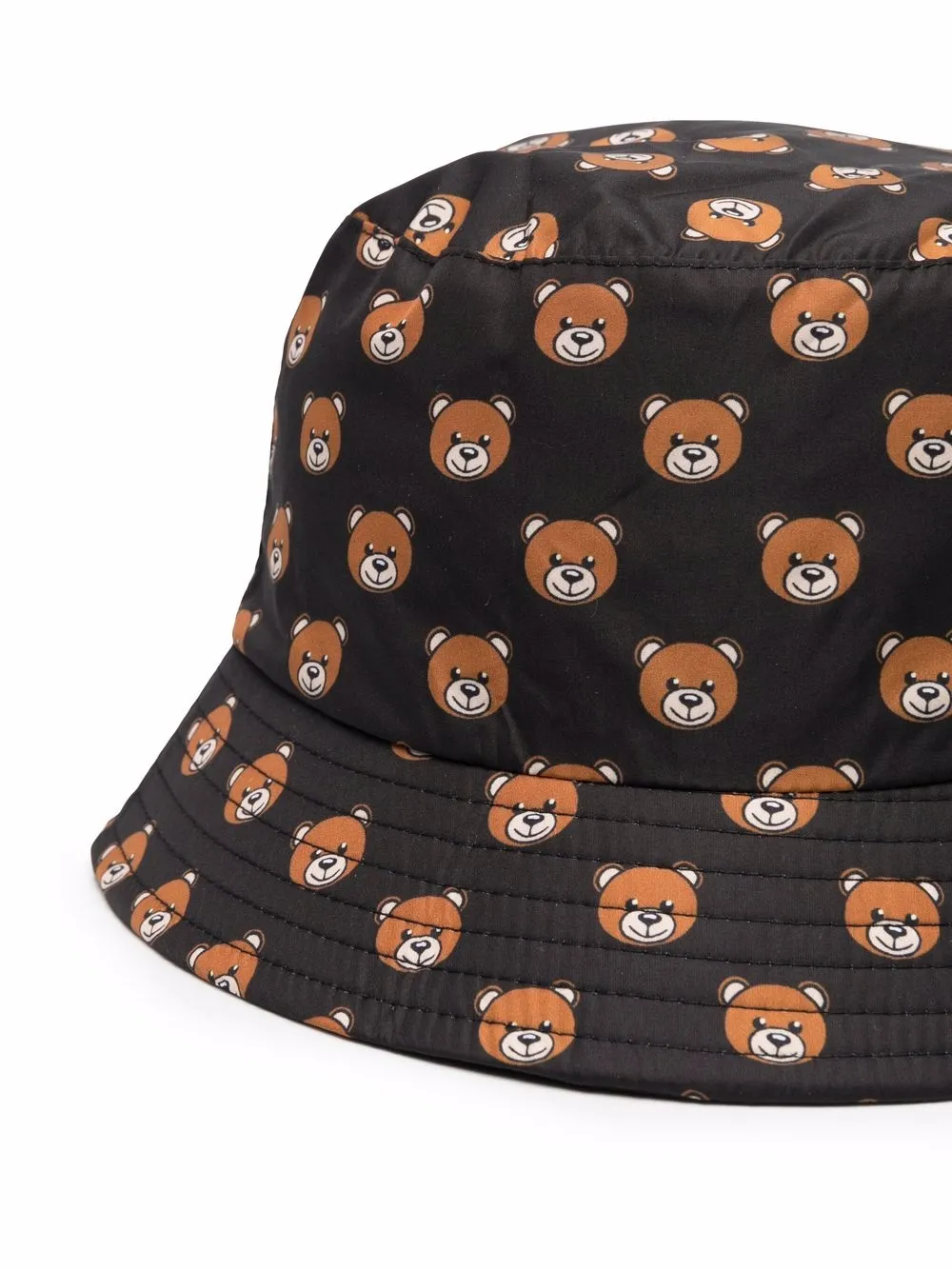 Moschino Vissershoed met teddybeerprint - Zwart