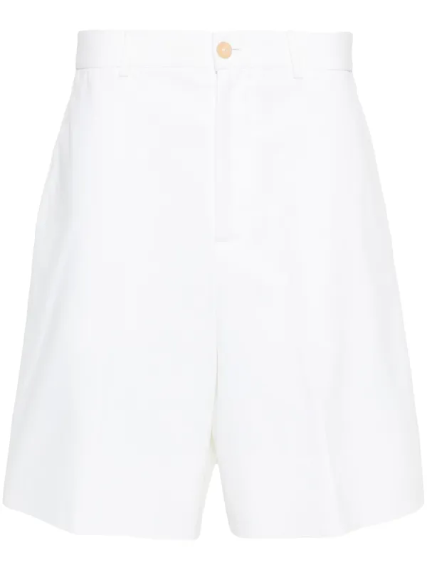 Alexander McQueen Straight-leg Shorts in White