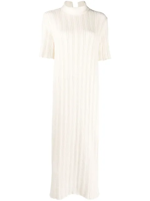 Jil Sander short-sleeve ribbed-knit dress